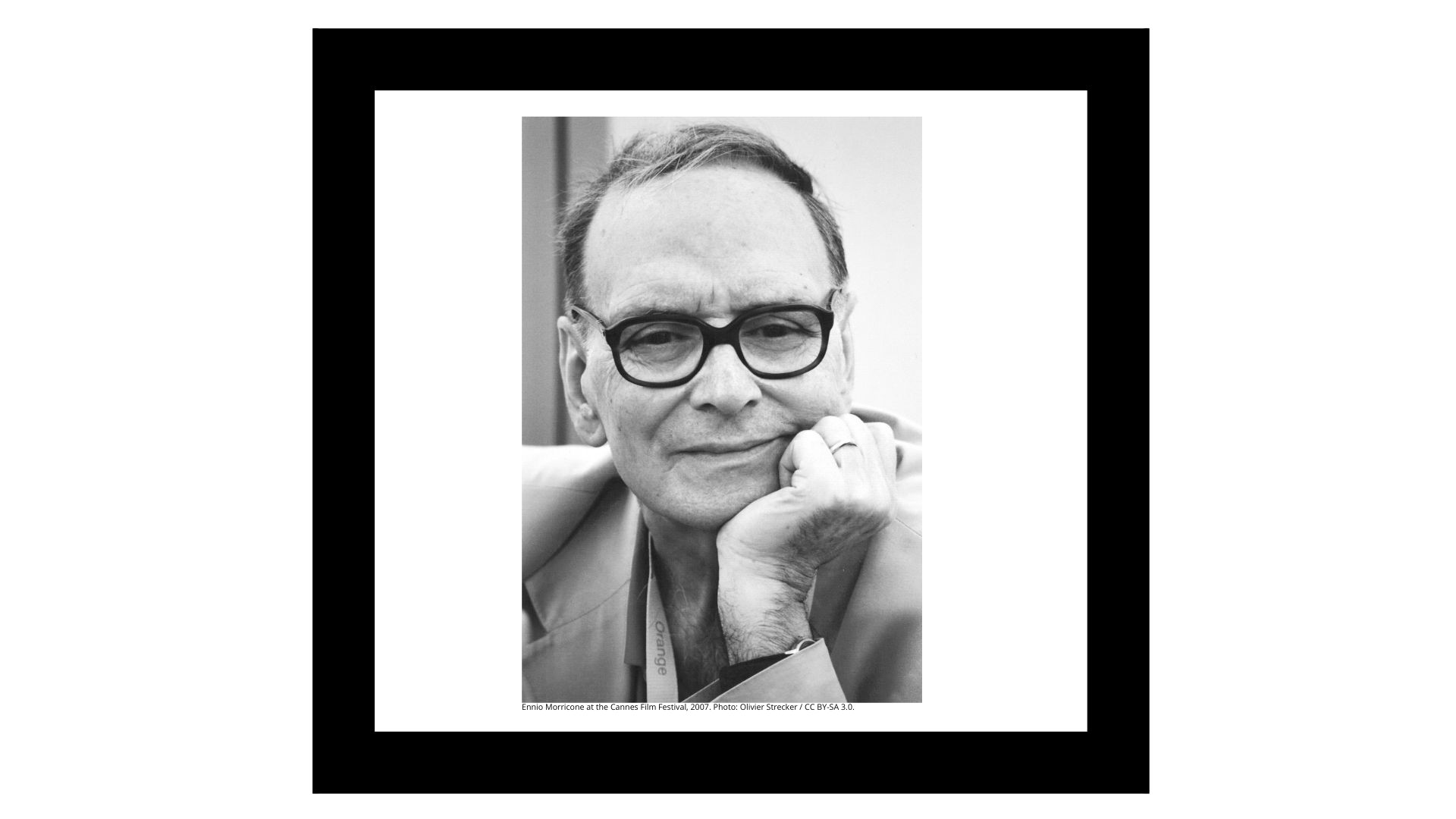 ENNIO MORRICONE. BEFORE THE CAMERA ROLLED